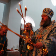 Архиерейская служба на Благовещение Пресвятой Богородицы — 2014 год.